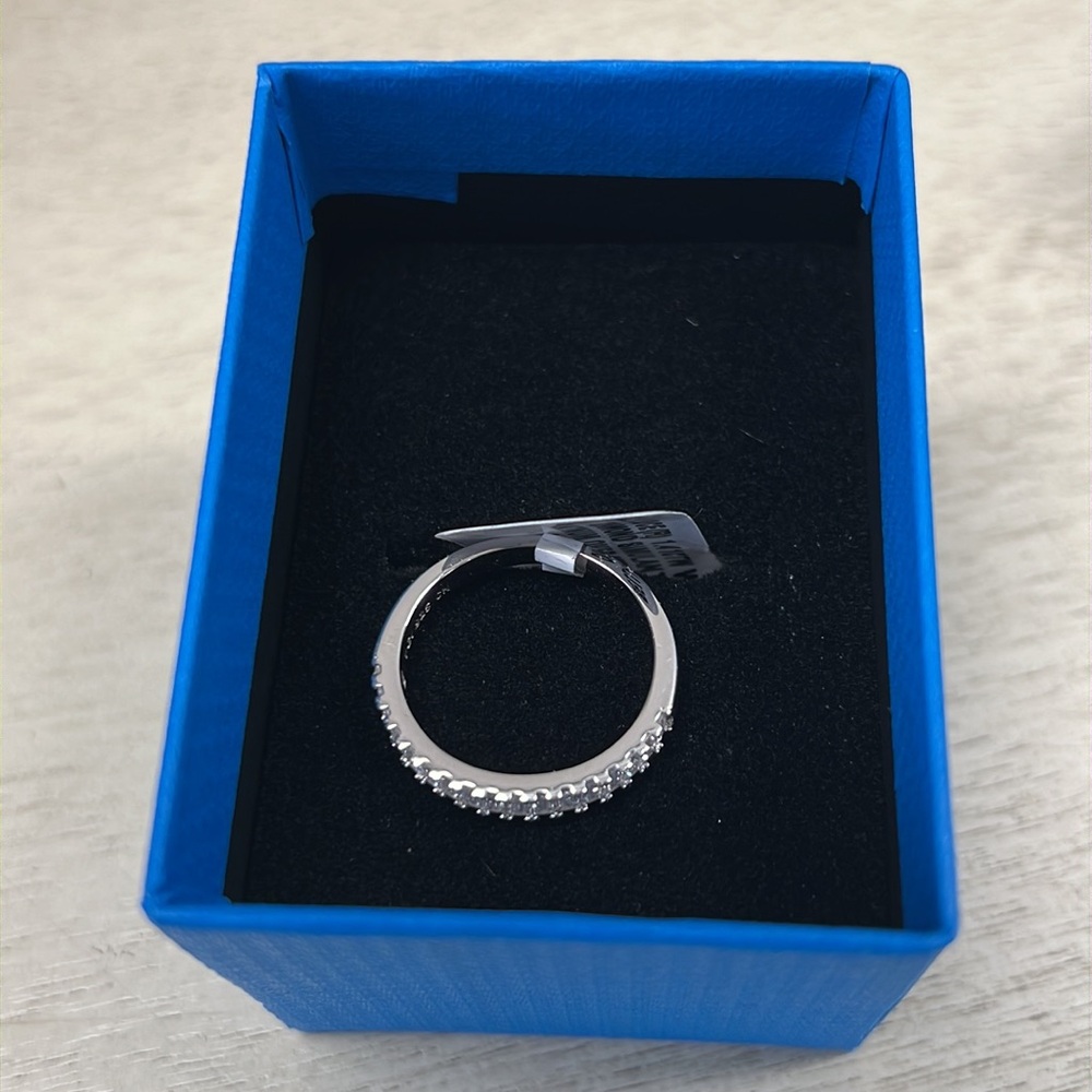 NIB - JTV White Cubic Zirconia Platinum Over Sterling Silver Ring 1.41ctw - Picture 5 of 9